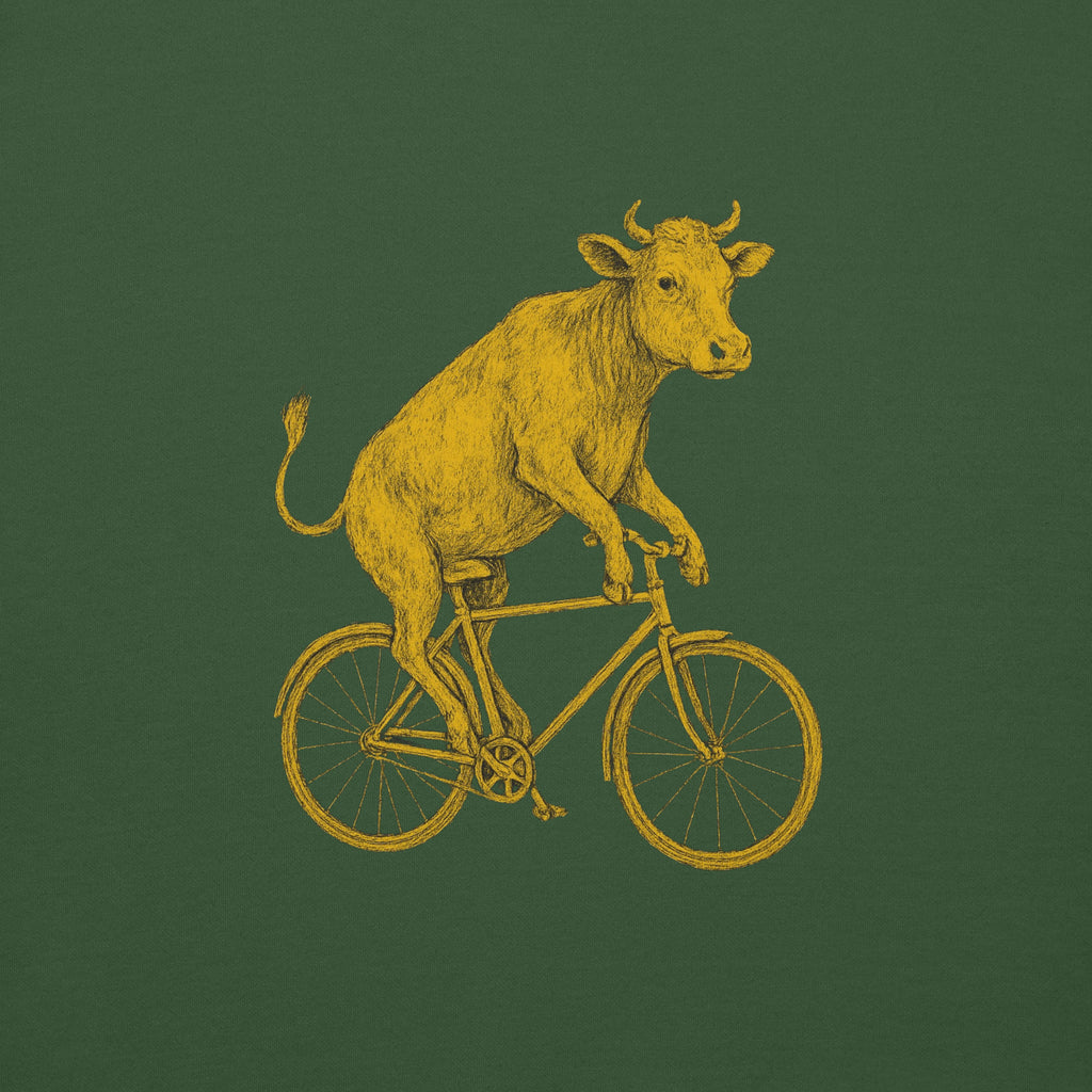 Premium hudica “Krava na biciklu”
