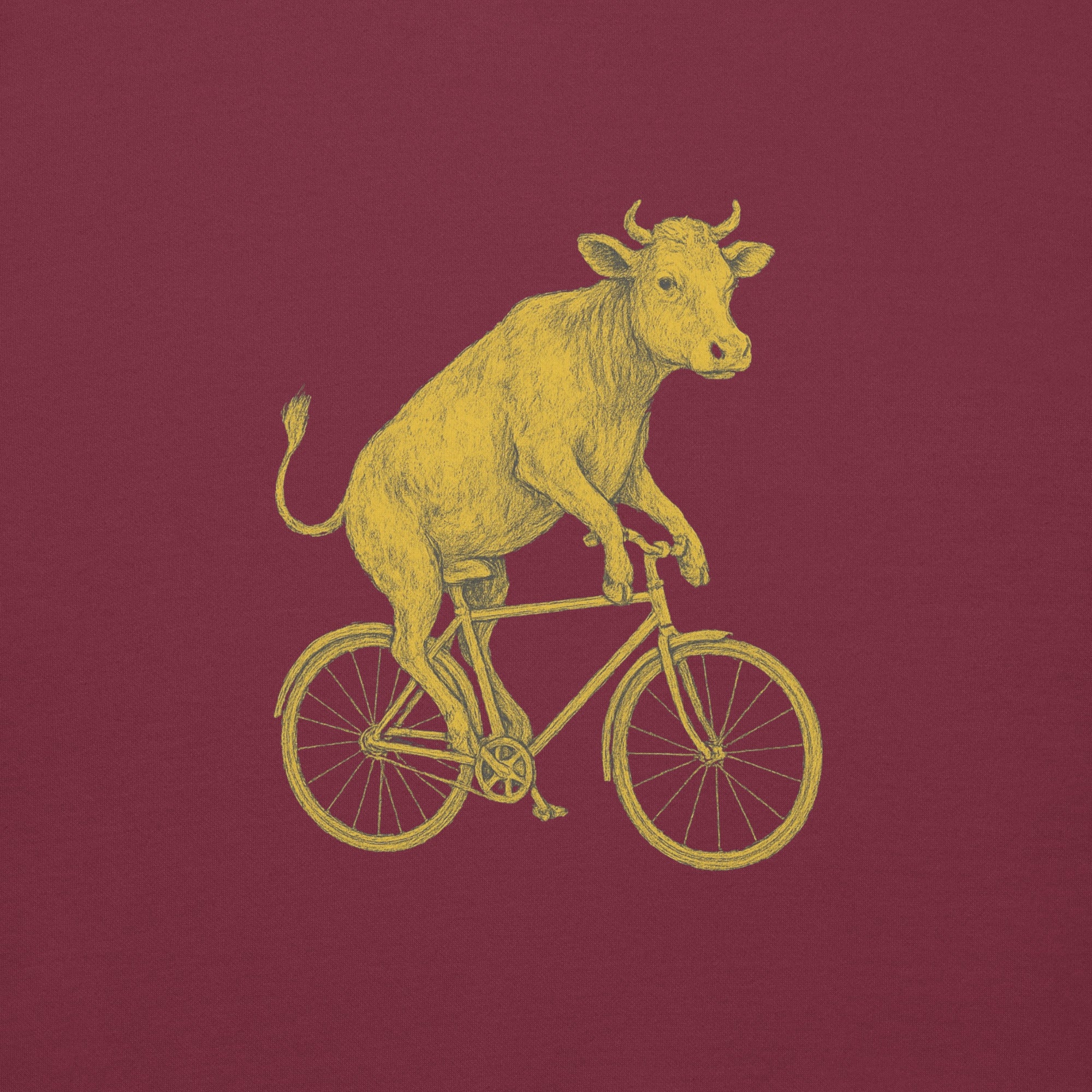 Premium hudica “Krava na biciklu”