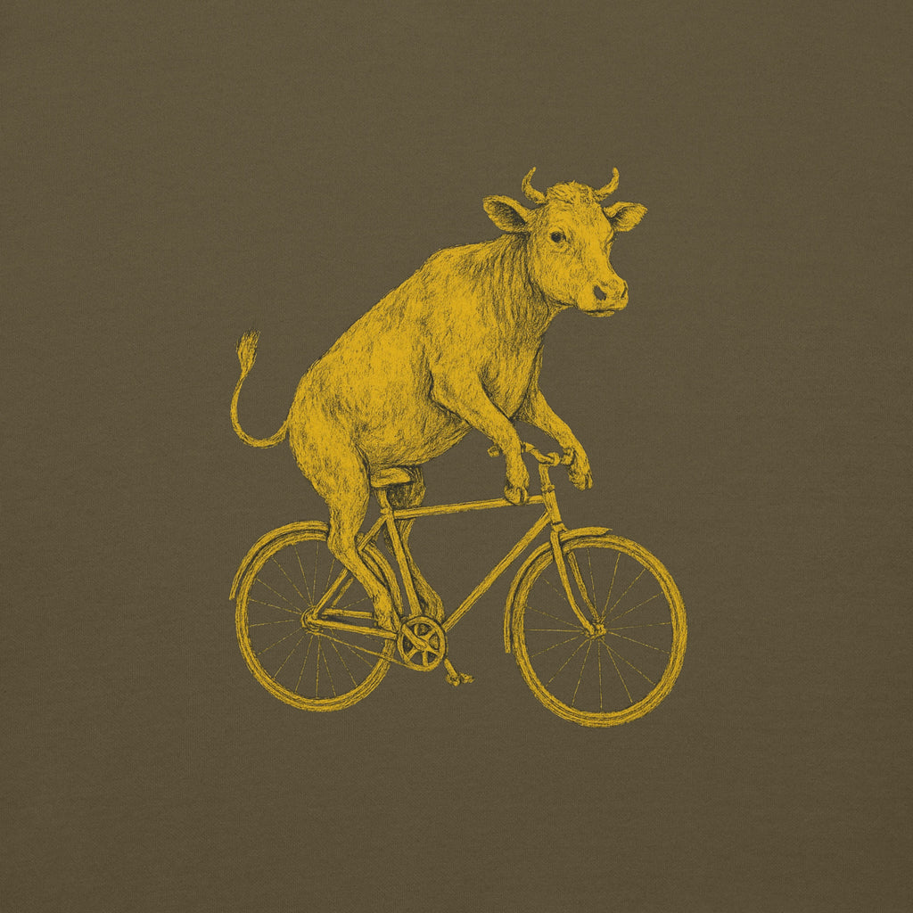 Premium hudica “Krava na biciklu”