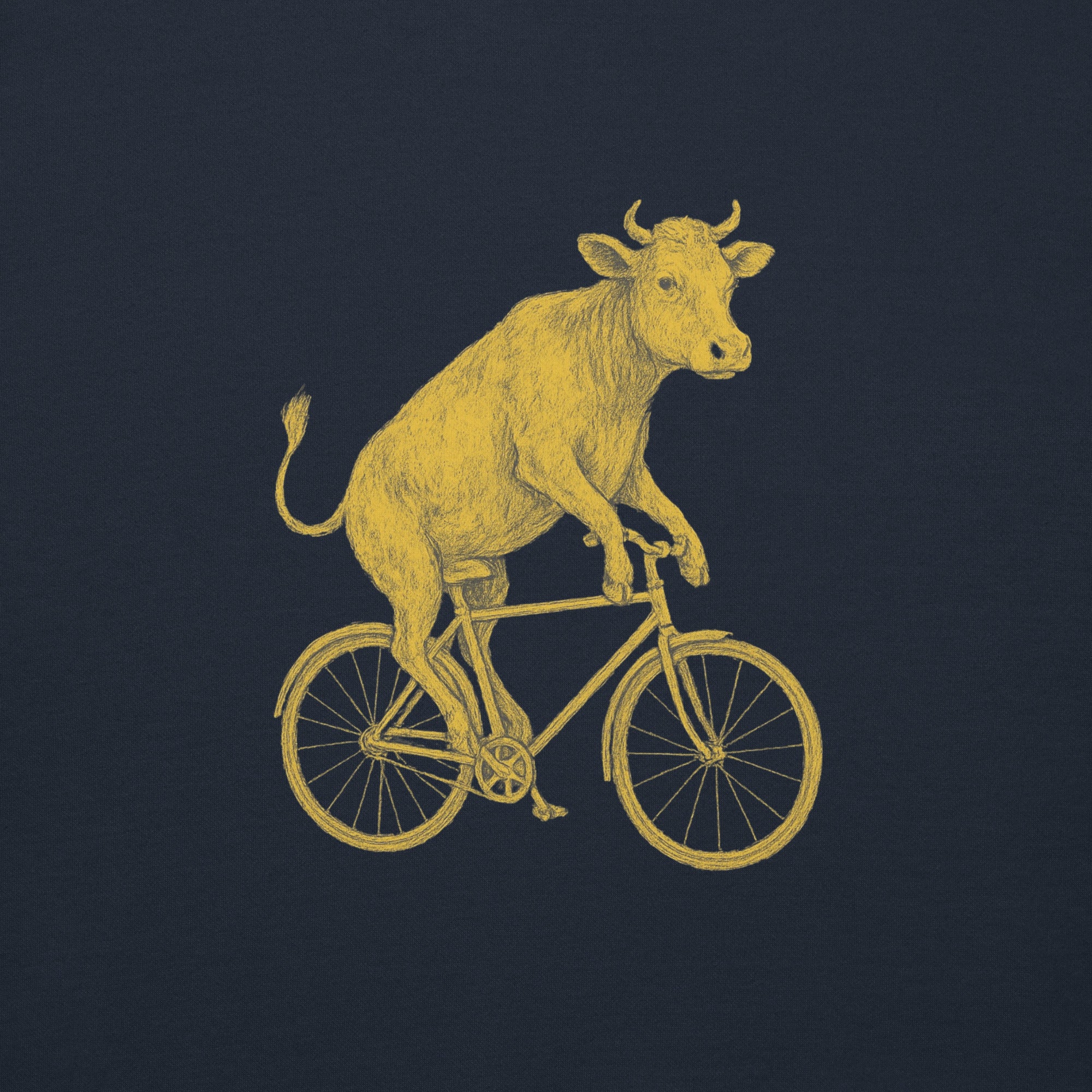 Premium hudica “Krava na biciklu”